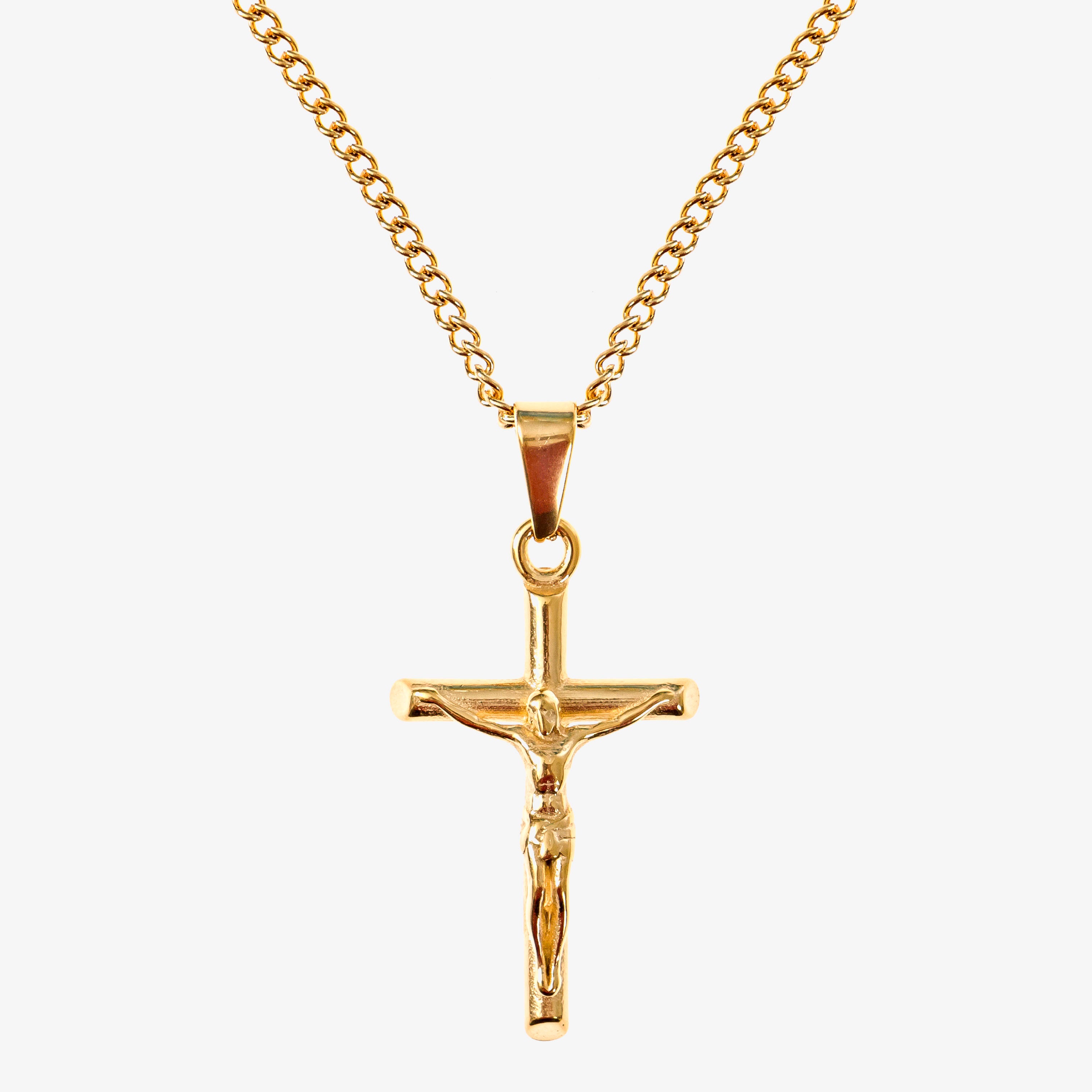 GOLD CROSS NECKLACE