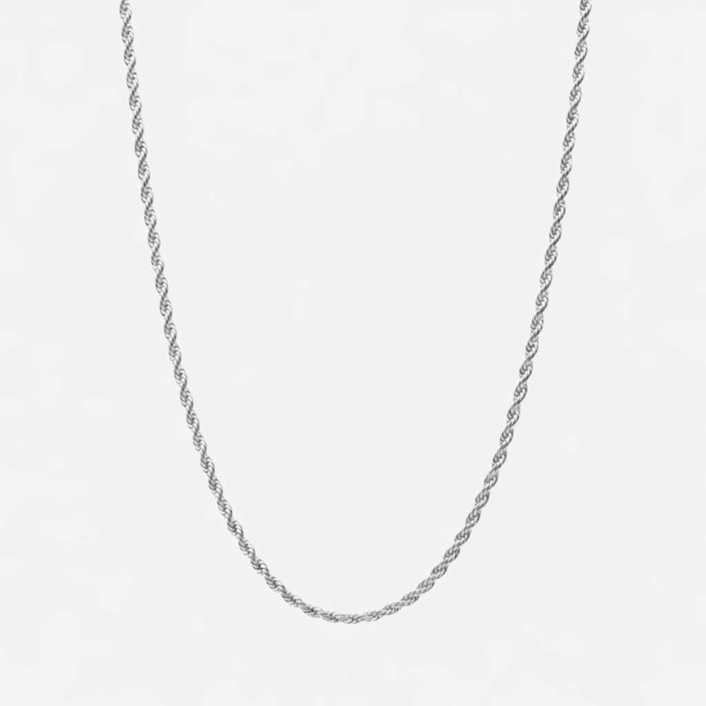 Silver Twisted Rope (3MM)