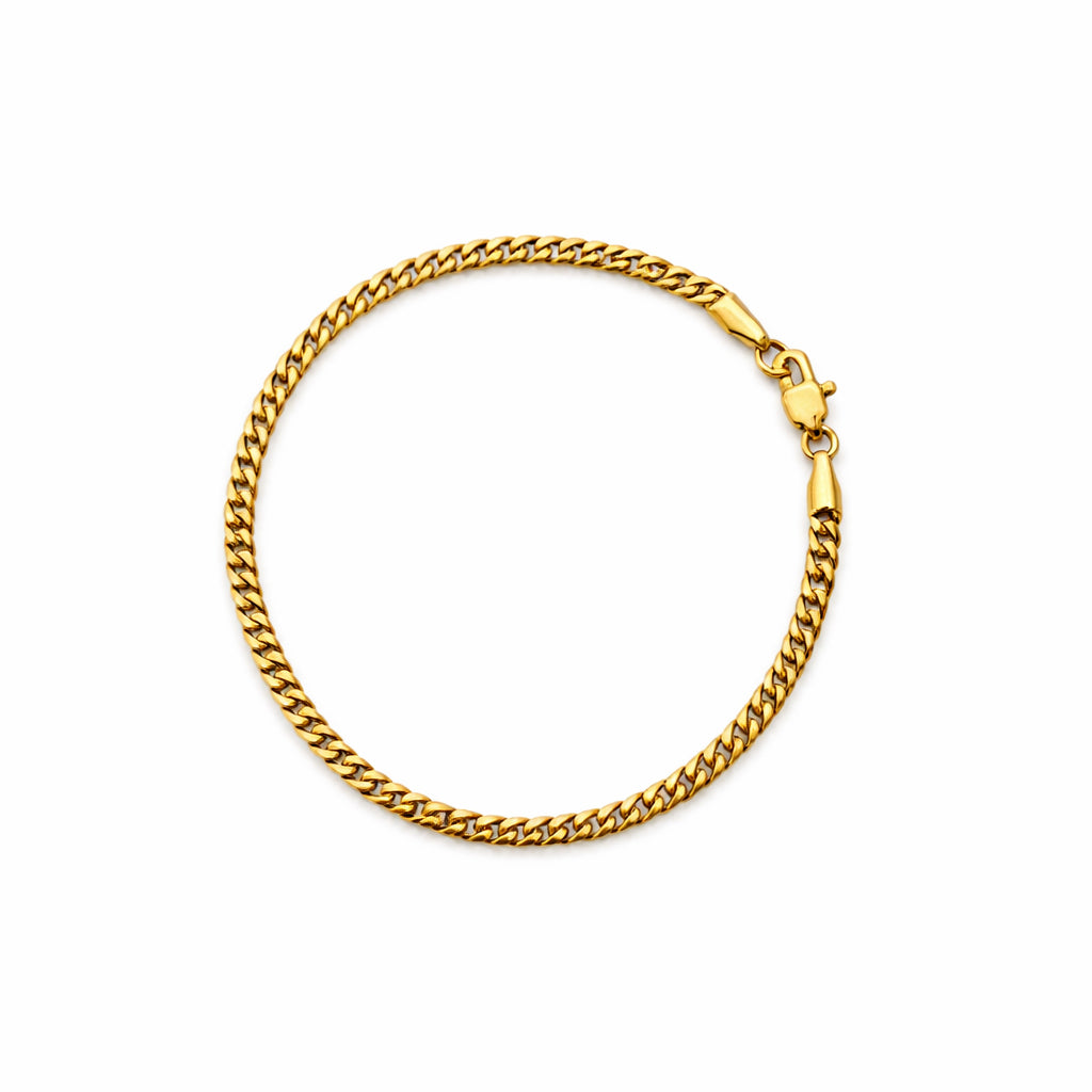 Cuban Gold Bracelet (3mm)