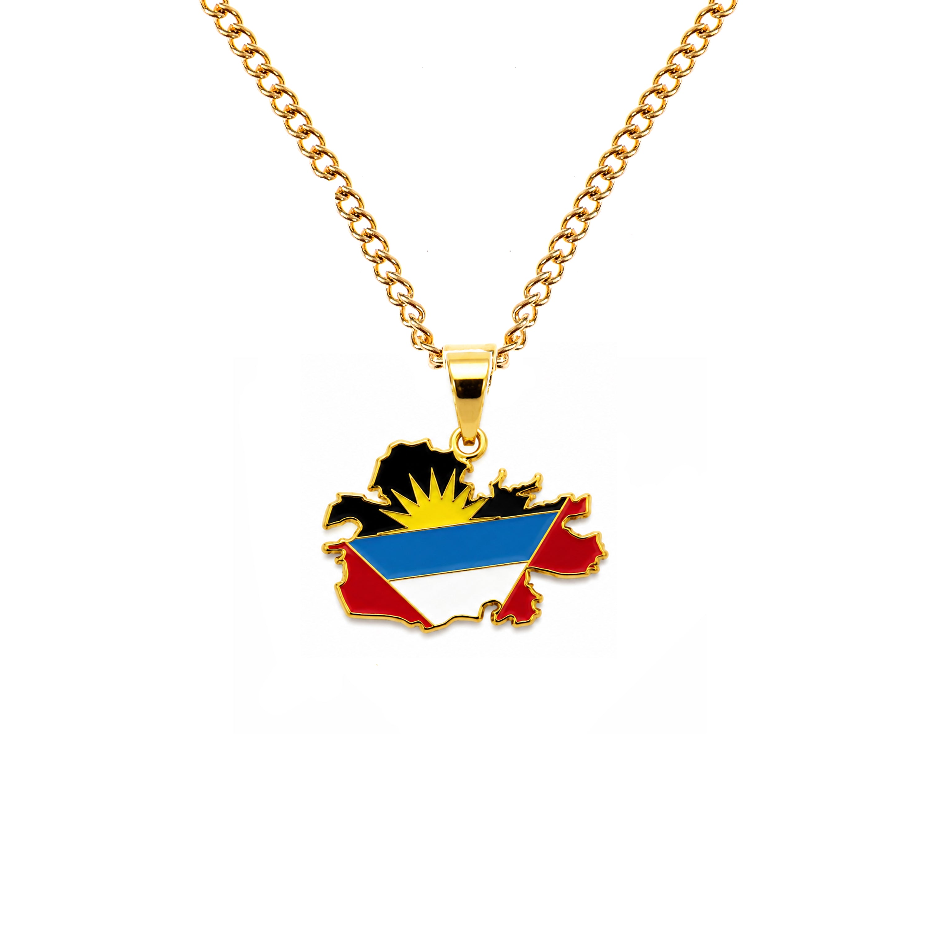 Antigua & Barbuda Gold Pendant