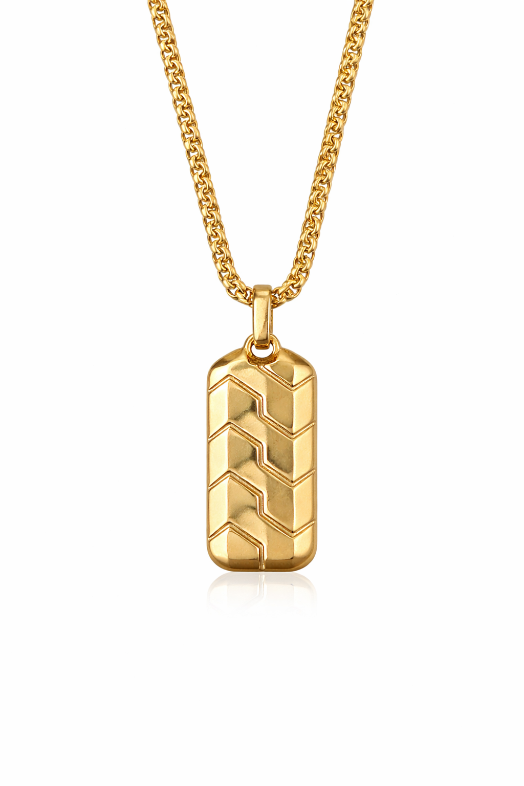 Gold Tag Pendant