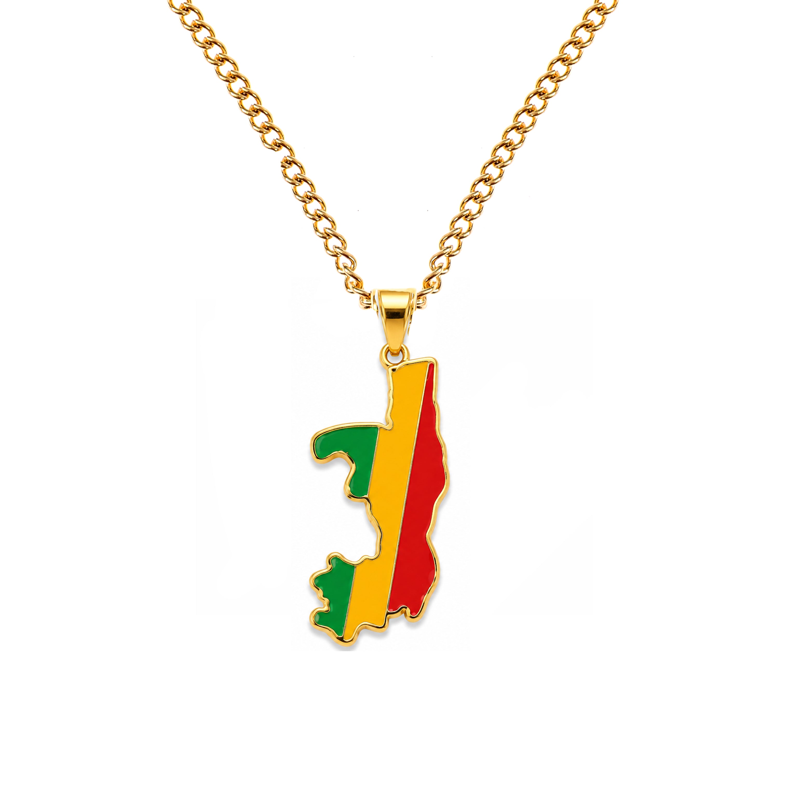 Guinea-Bissau Gold Pendant