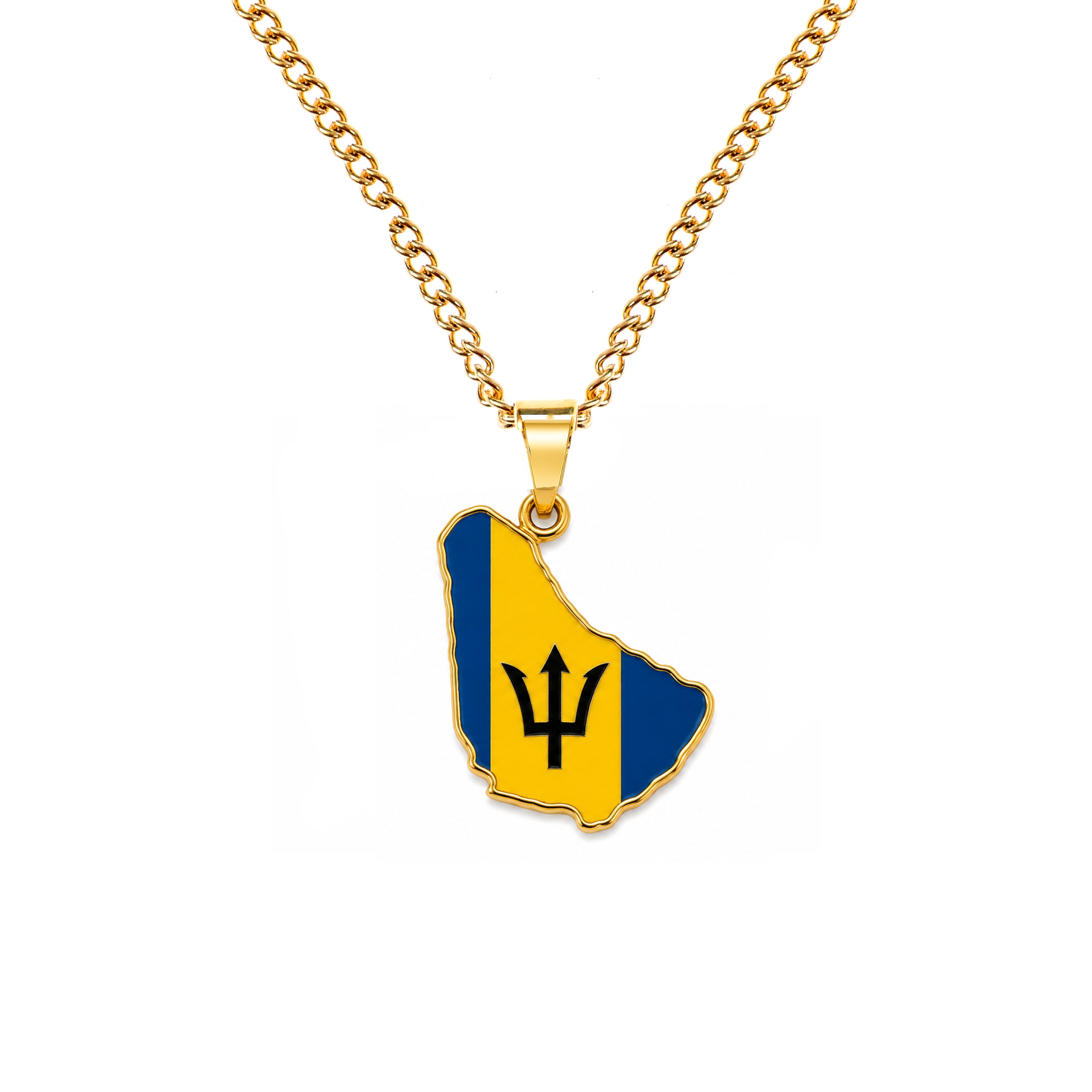 Barbados Gold Pendant