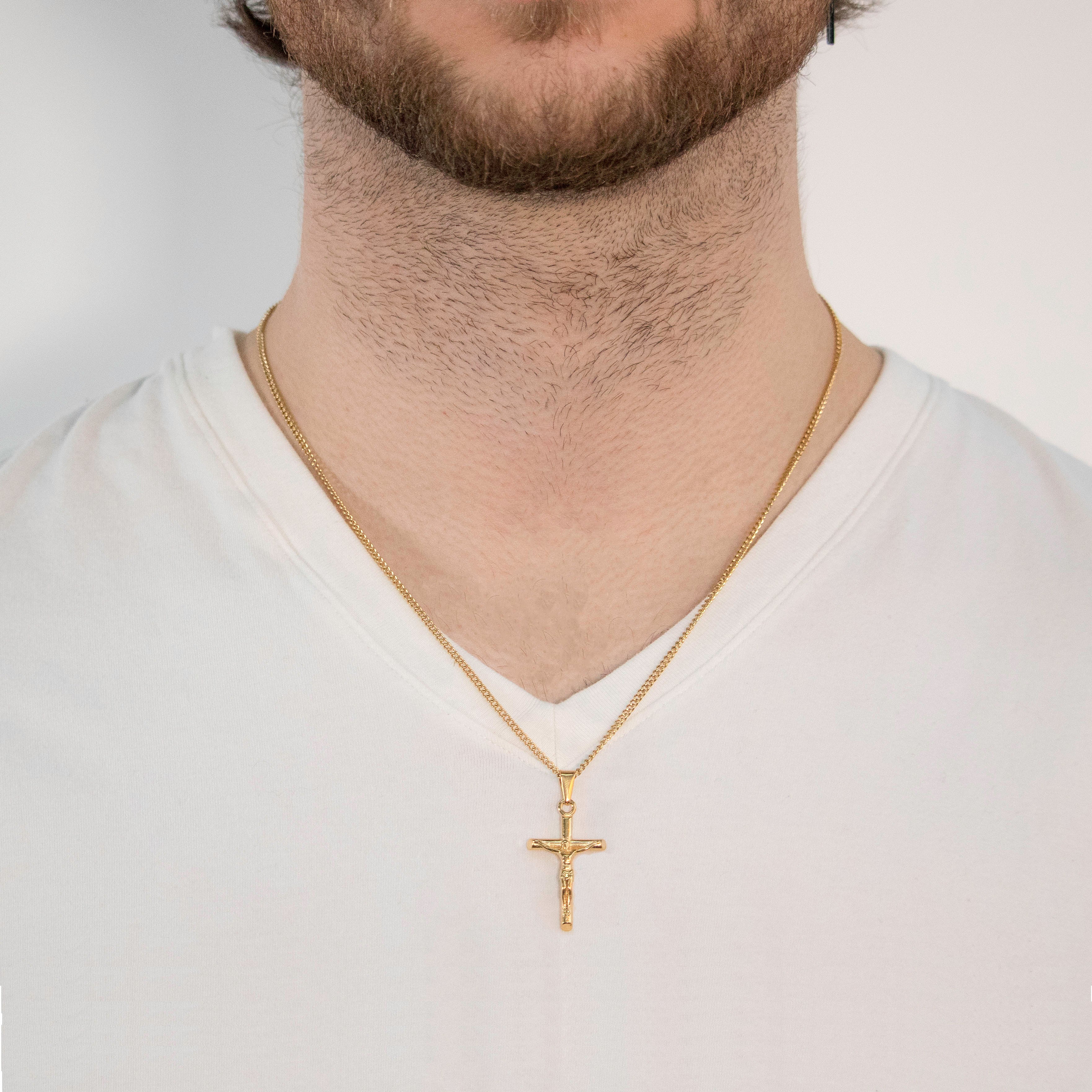 GOLD CROSS NECKLACE