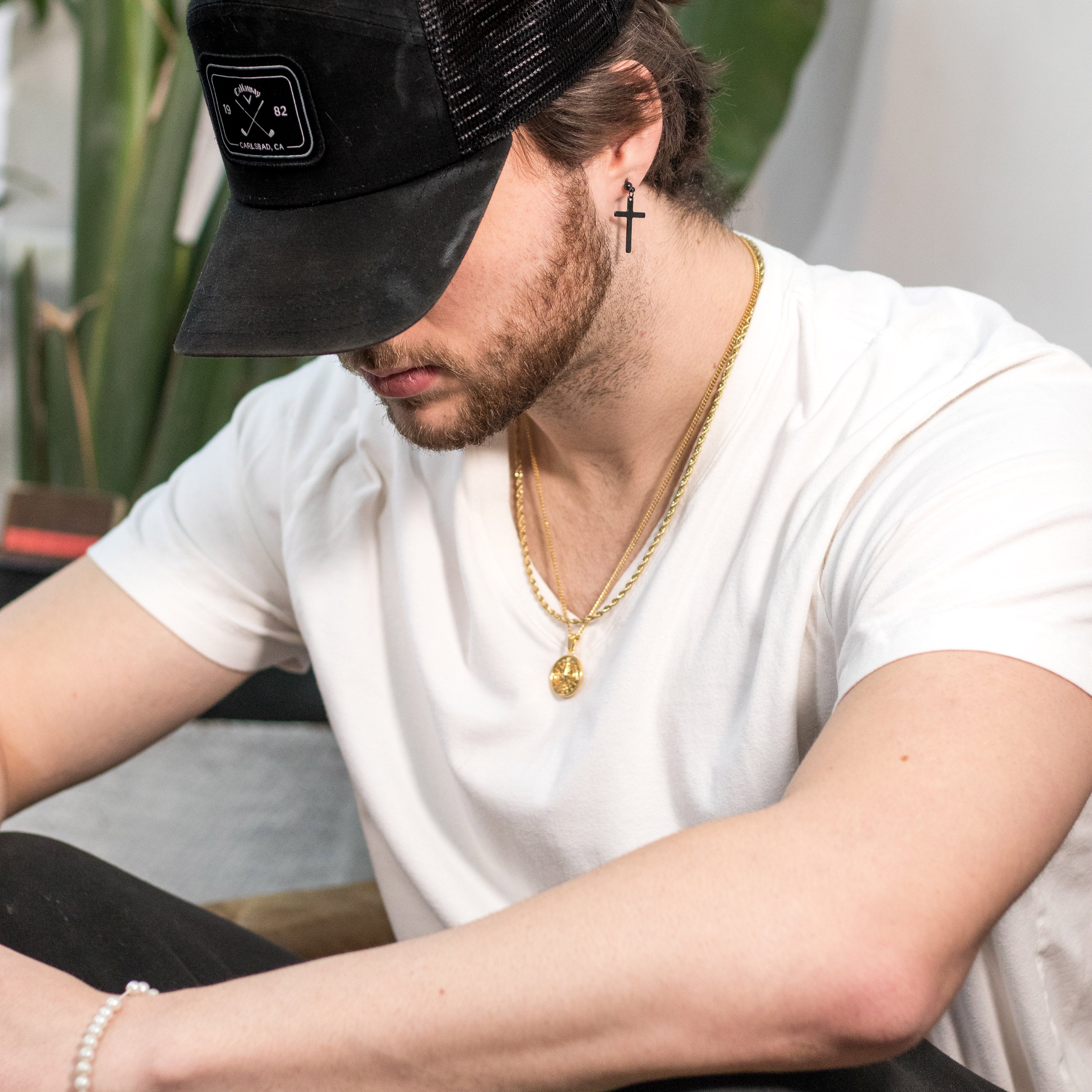 Gold Compass Pendant