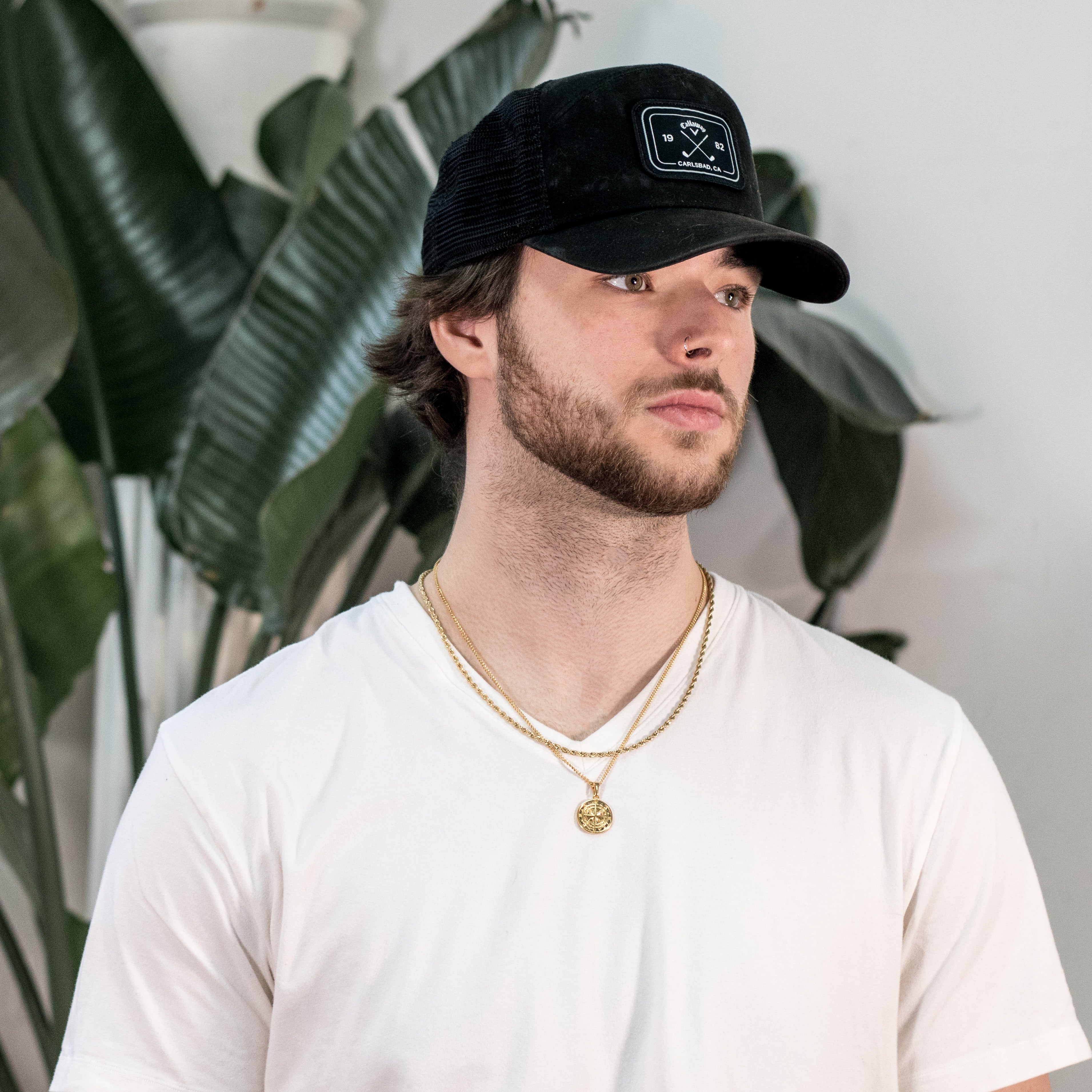 Gold Compass Pendant