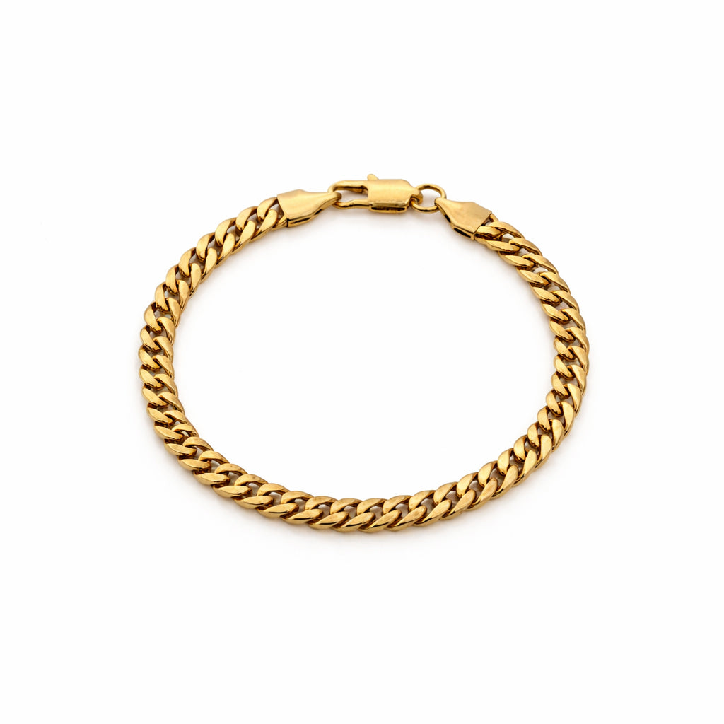 Cuban Gold Bracelet (5mm)