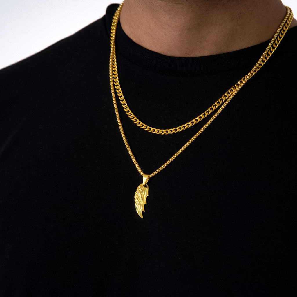 Angel Wing Pendant (Gold)