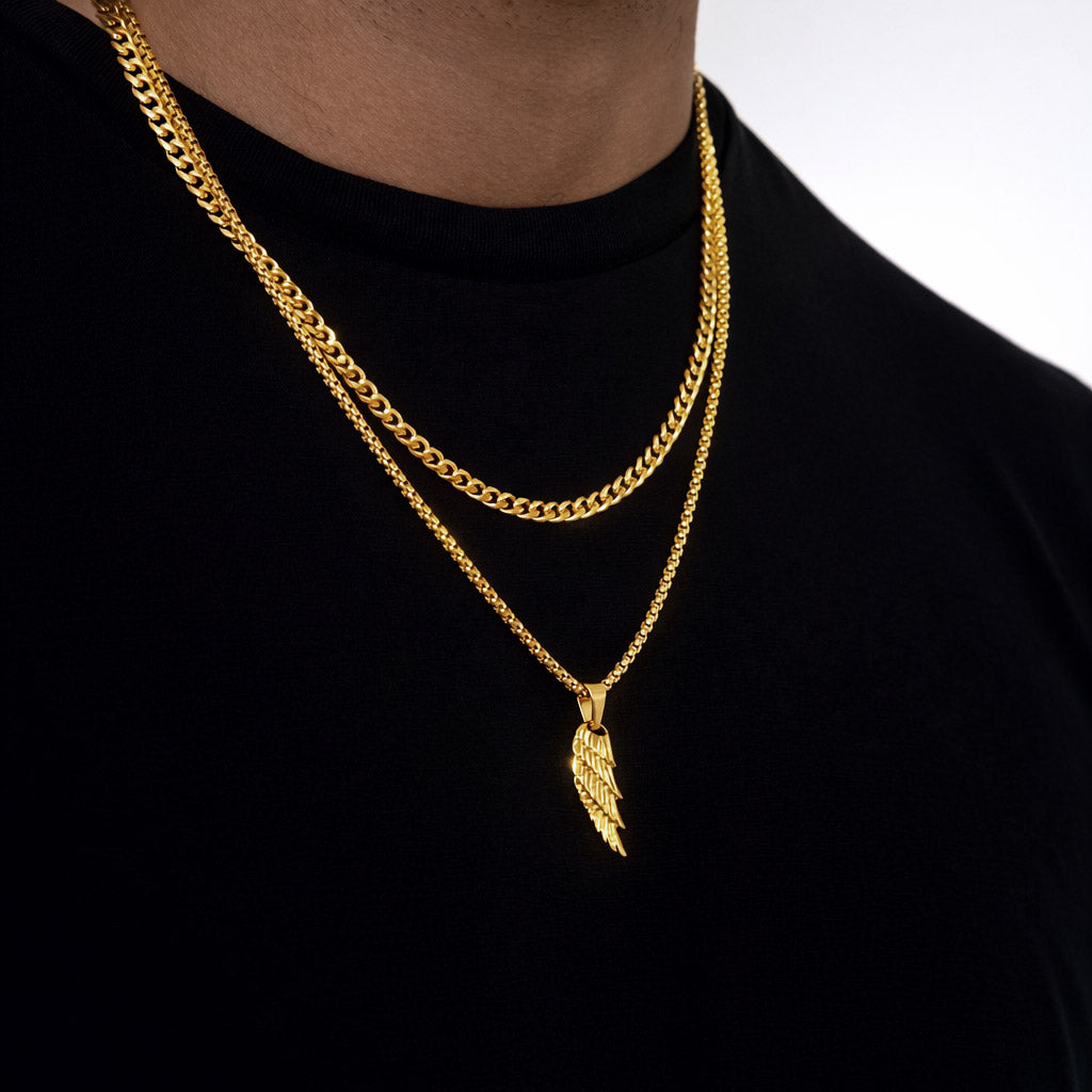 Angel Wing Pendant (Gold)