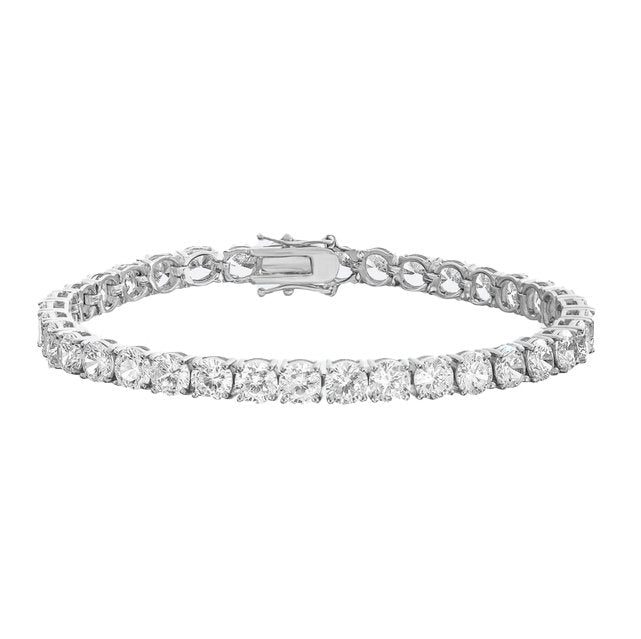 18K FOREIGN TENNIS BRACELET (White Gold) - Foreign Jewels