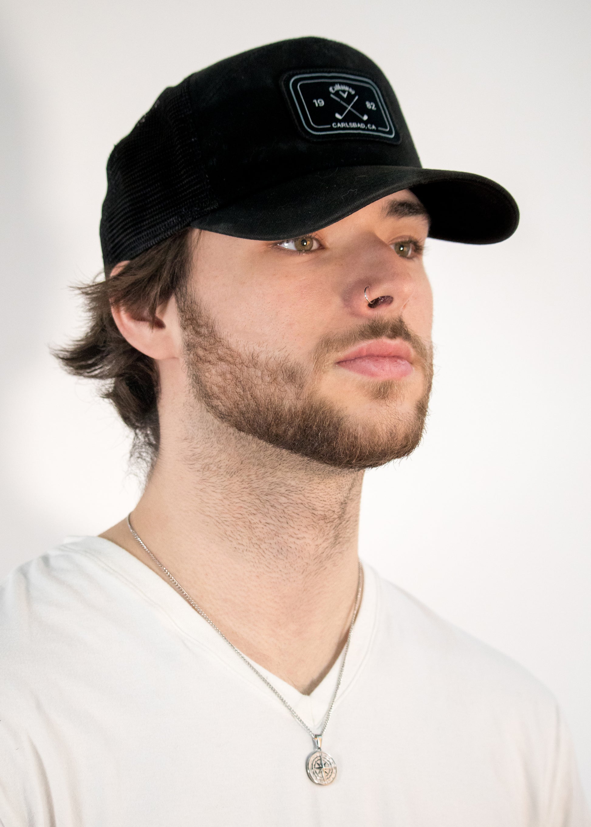 Silver Compass Pendant