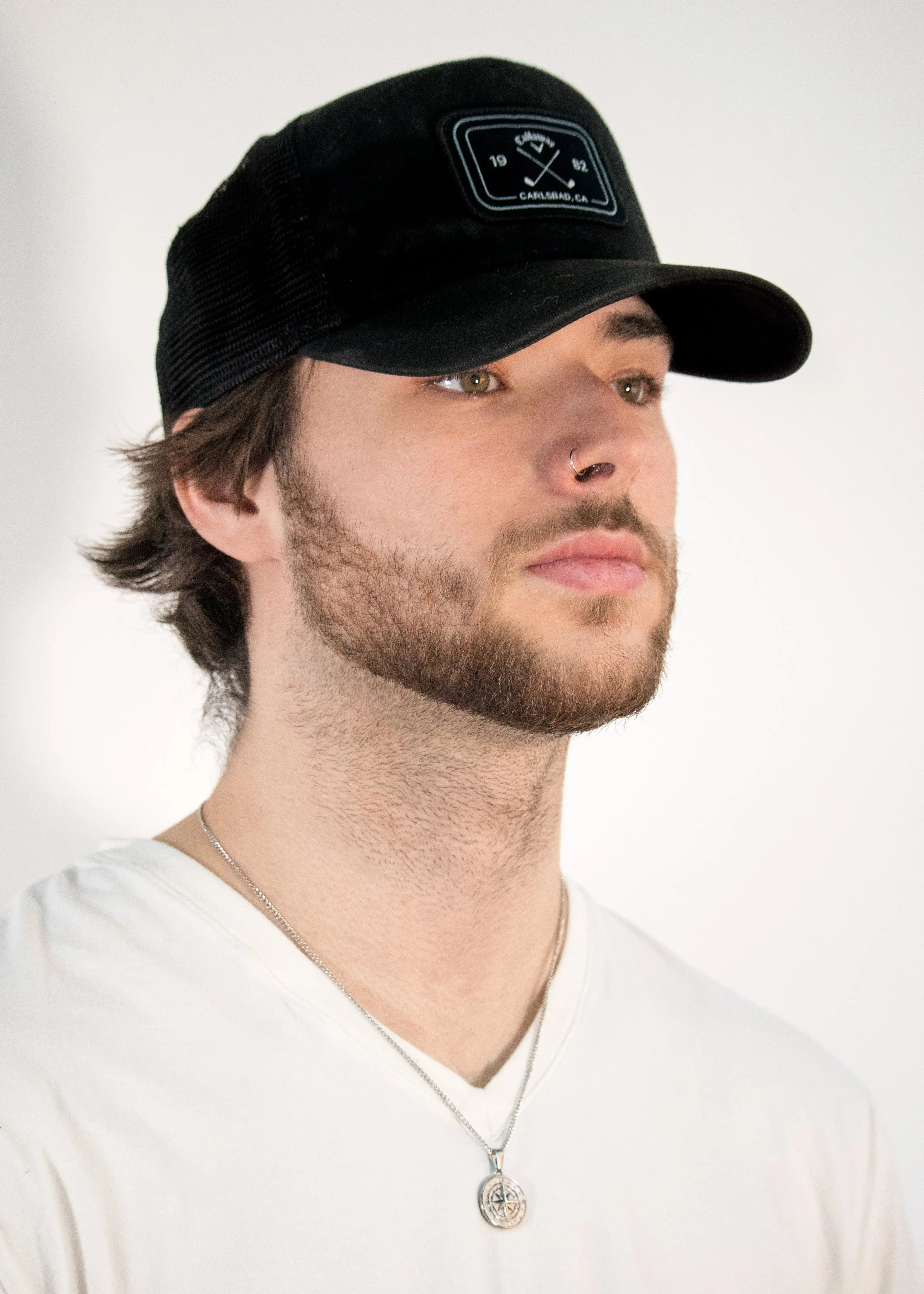 Silver Compass Pendant