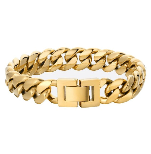 Miami Latch 18K Gold Bracelet - Foreign Jewels