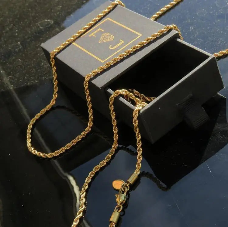 Twisted Gold Rope - Foreign Jewels